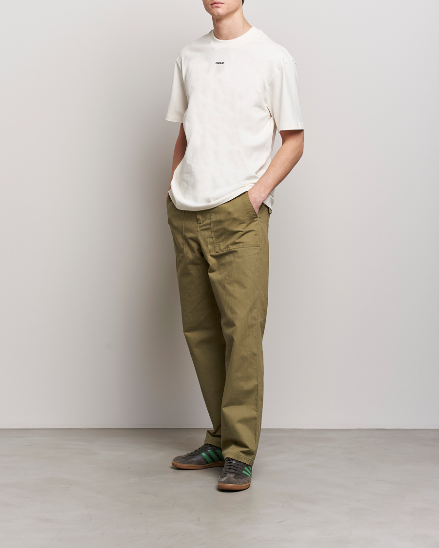 Homme | T-shirts | HUGO | Dapolino Crew Neck T-Shirt Open White