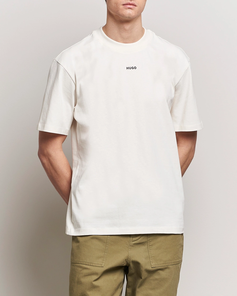 Homme | HUGO | HUGO | Dapolino Crew Neck T-Shirt Open White
