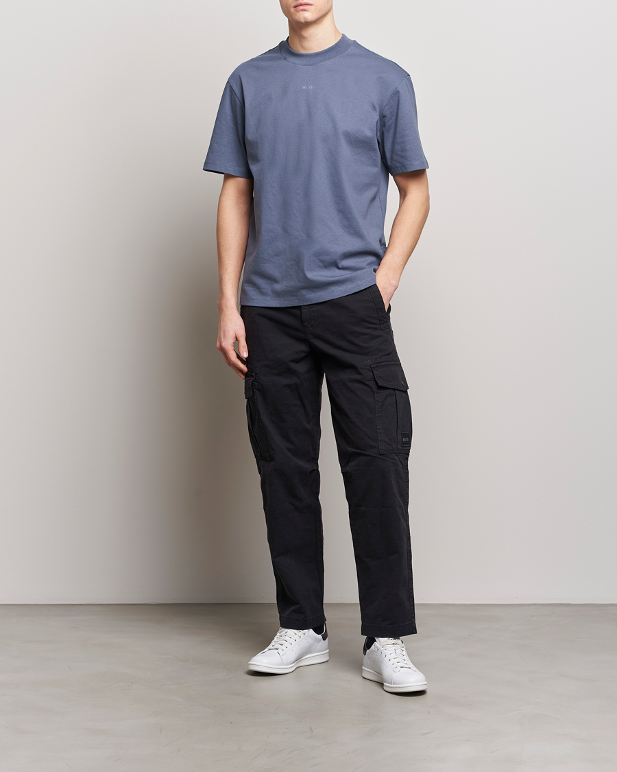 Homme | T-shirts | HUGO | Dapolino Crew Neck T-Shirt Open Blue