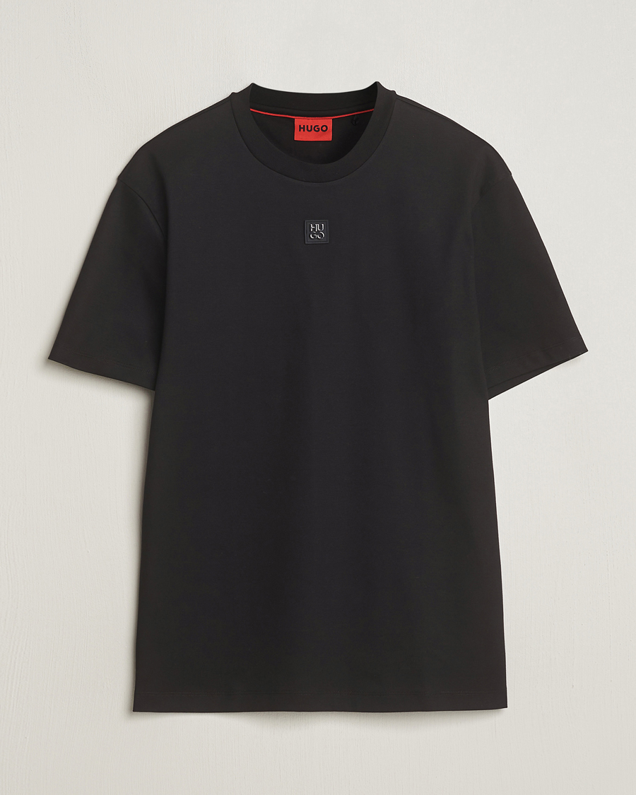 Homme | T-shirts | HUGO | Dalile Logo Crew Neck T-Shirt Black