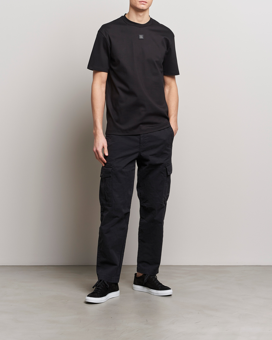Homme | T-shirts | HUGO | Dalile Logo Crew Neck T-Shirt Black