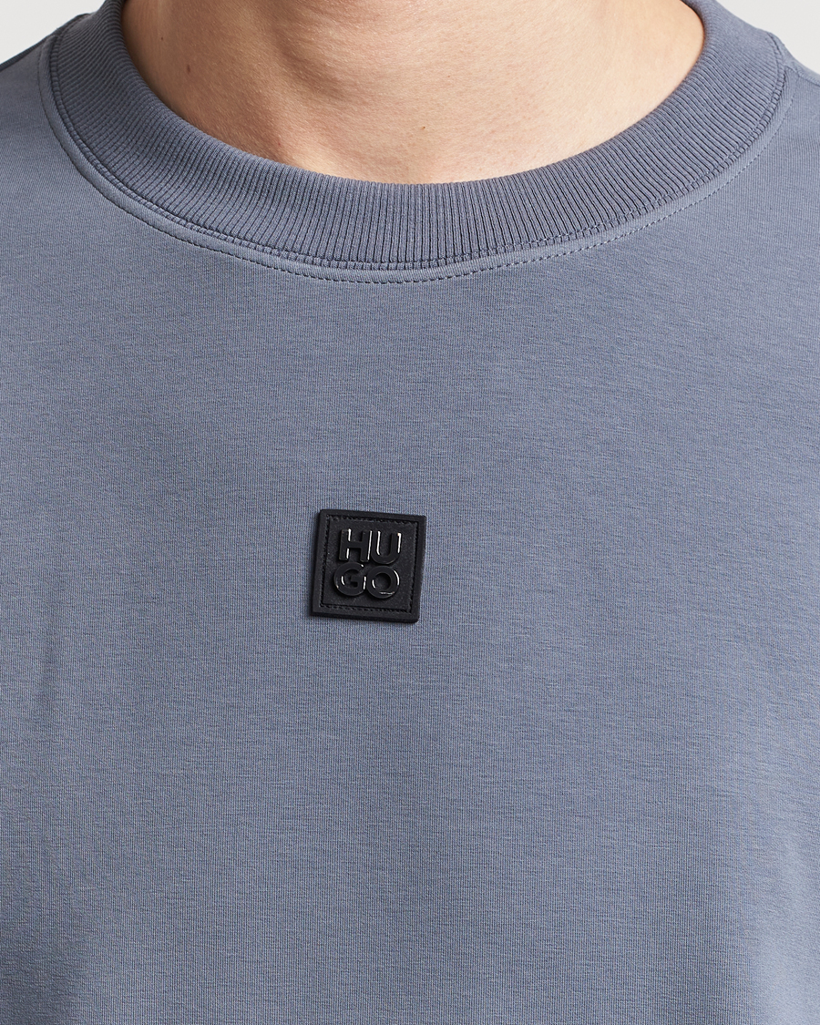 Homme | Pulls Et Tricots | HUGO | Dettil Logo Sweatshirt Open Blue