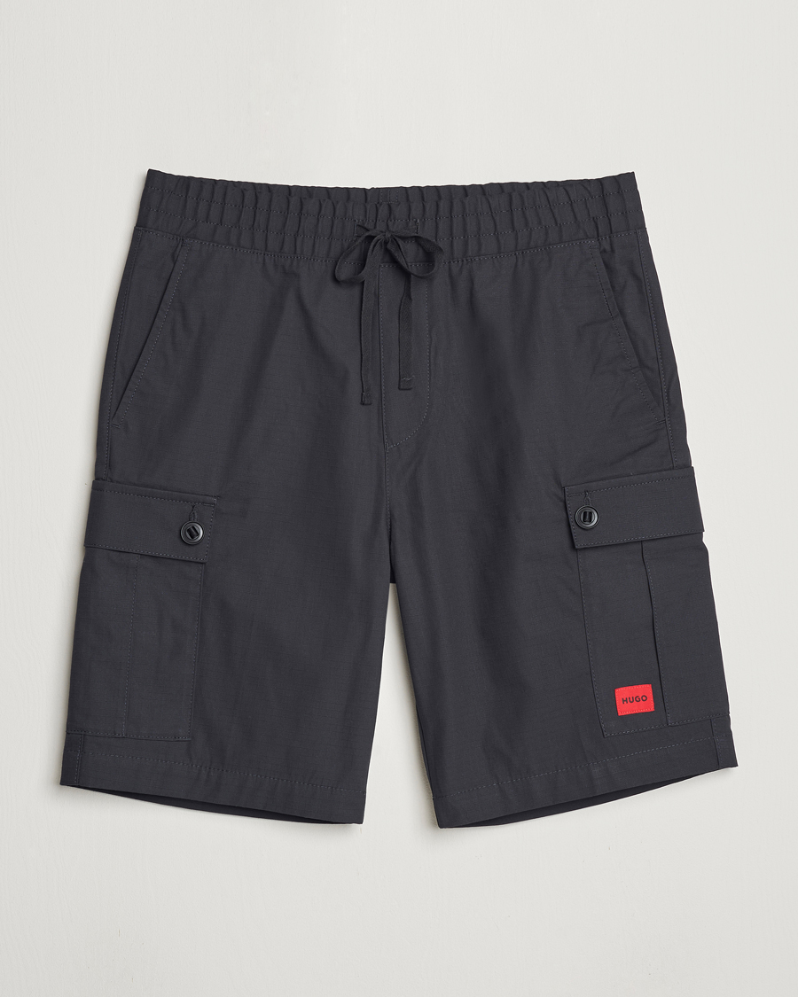 Homme | Shorts | HUGO | Garlio Cotton Cargo Shorts Black