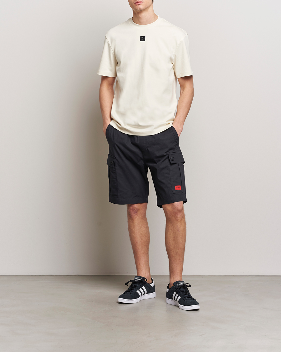 Homme | Shorts | HUGO | Garlio Cotton Cargo Shorts Black
