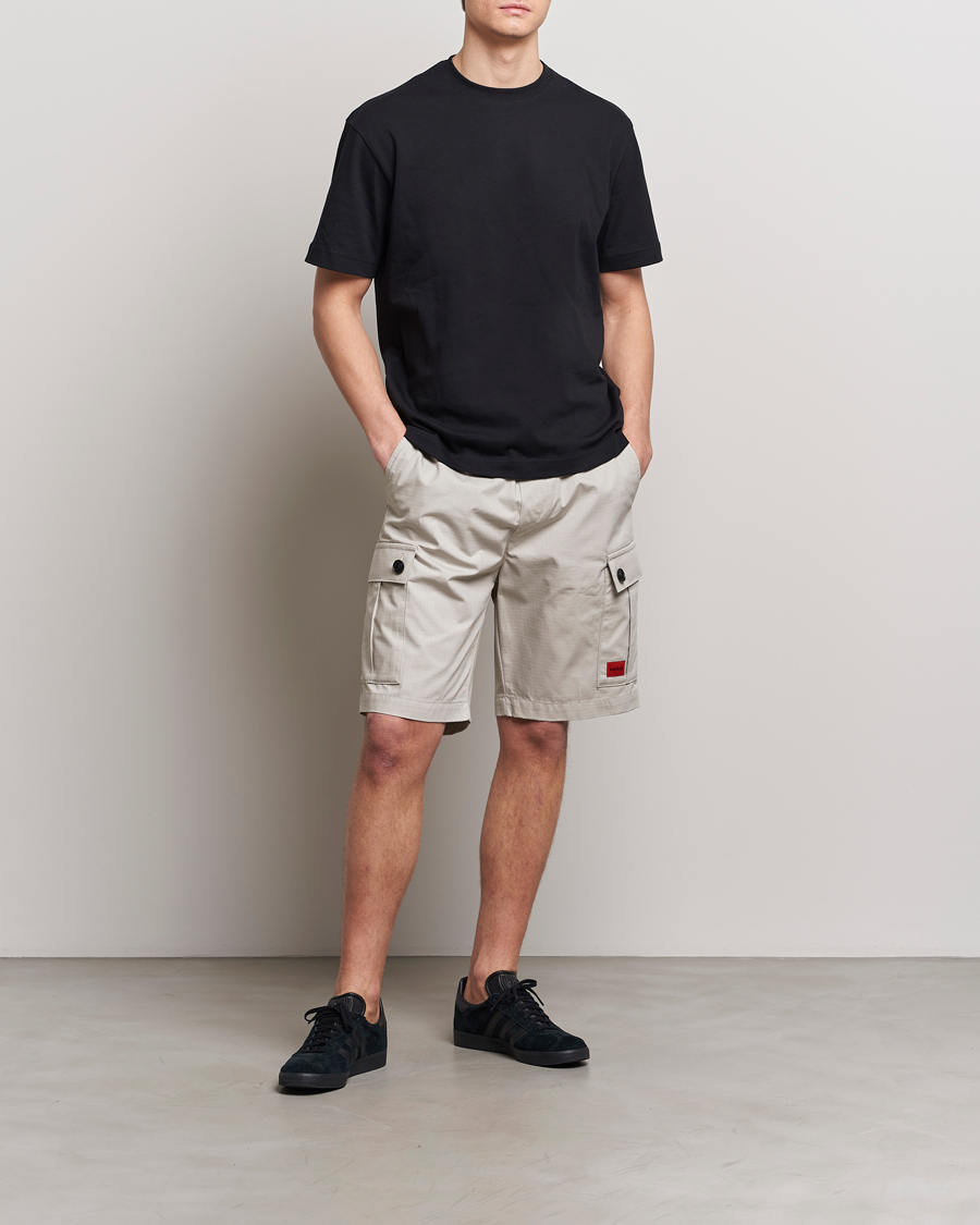 Homme | Shorts | HUGO | Garlio Cotton Cargo Shorts Light Grey
