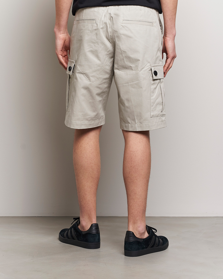 Homme | Shorts | HUGO | Garlio Cotton Cargo Shorts Light Grey