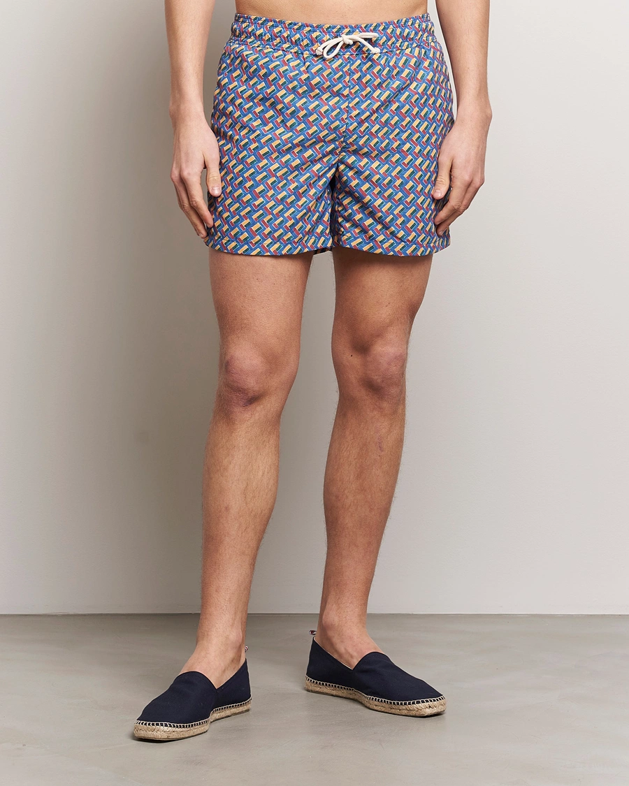 Homme | Sections | Ripa Ripa | Meandro Printed Swimshorts Blue