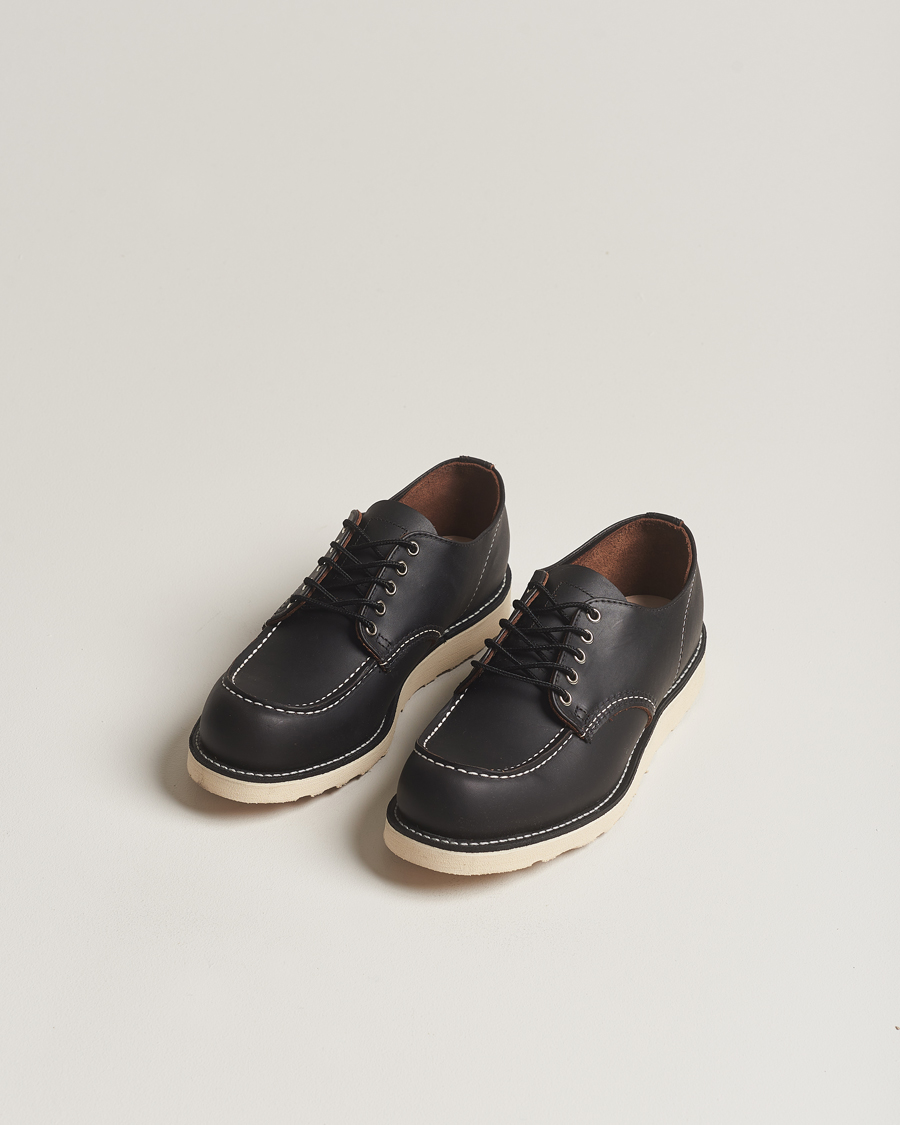 Homme |  | Red Wing Shoes | Moc Toe Oxford Black Prairie Leather