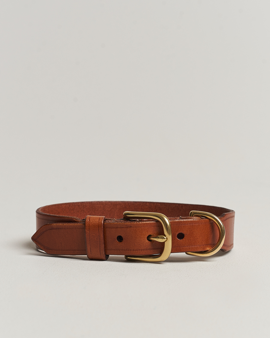 Homme | Accessoires Pour Chiens | Tärnsjö Garveri | Leather Dog Collar Light Brown