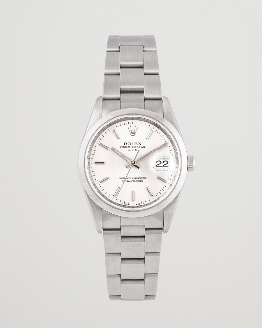 Homme | Rolex Pre-Owned Date 15200 Oyster Perpetual Silver | Rolex Pre-Owned | Date 15200 Oyster Perpetual Silver