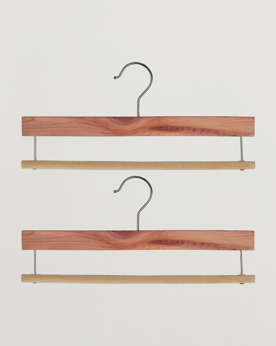 Homme | Les Exclusivités De Care of Carl | Care with Carl | 2-Pack Cedar Wood Trouser Hangers