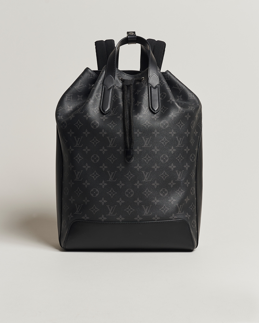 Homme | Louis Vuitton Pre-Owned Explorer Backpack Monogram Eclipse | Louis Vuitton Pre-Owned | Explorer Backpack Monogram Eclipse