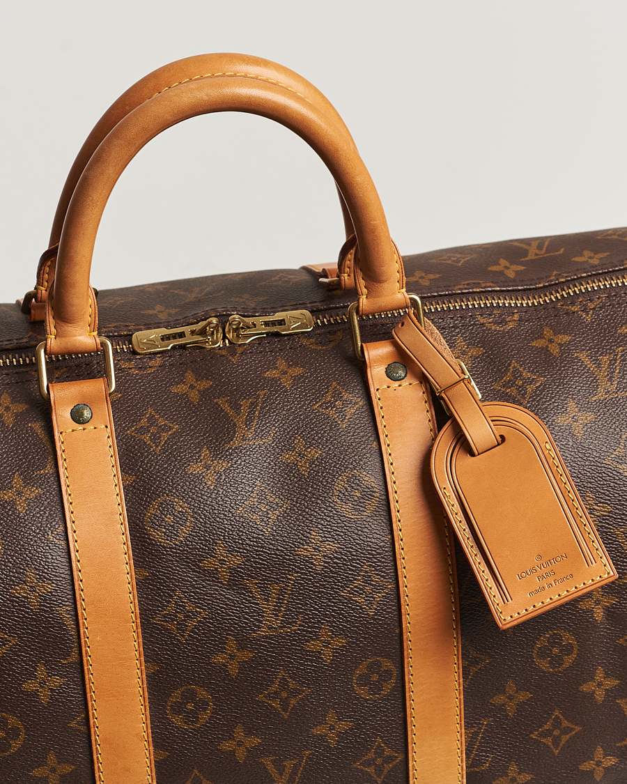 Homme | Louis Vuitton Pre-Owned Keepall Bandoulière 55 Monogram | Louis Vuitton Pre-Owned | Keepall Bandoulière 55 Monogram