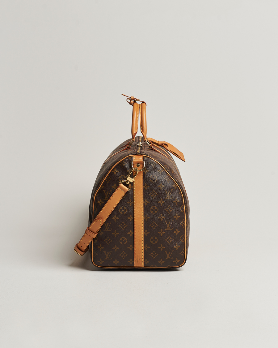 Homme | Louis Vuitton Pre-Owned Keepall Bandoulière 55 Monogram | Louis Vuitton Pre-Owned | Keepall Bandoulière 55 Monogram