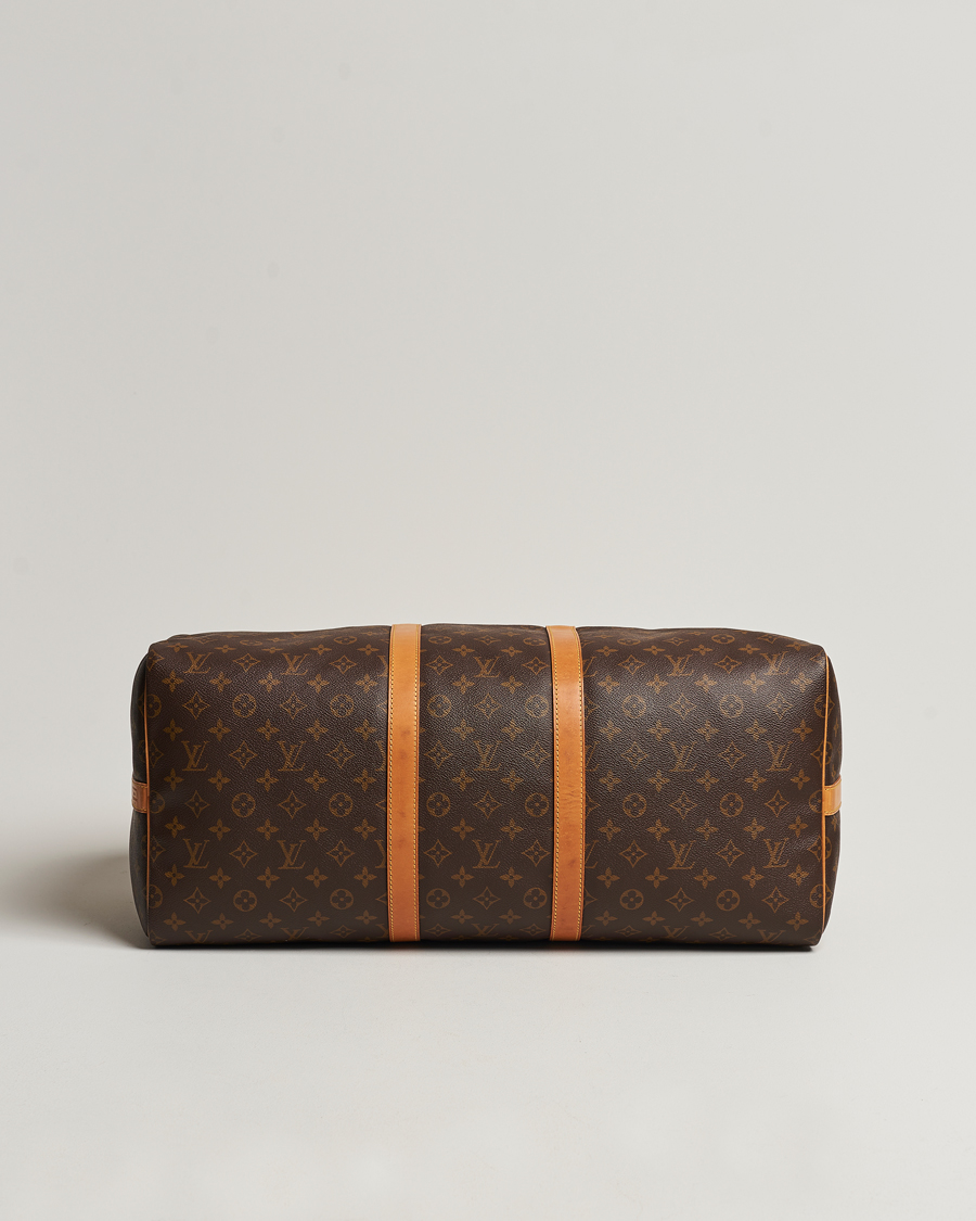 Homme | Louis Vuitton Pre-Owned Keepall Bandoulière 55 Monogram | Louis Vuitton Pre-Owned | Keepall Bandoulière 55 Monogram