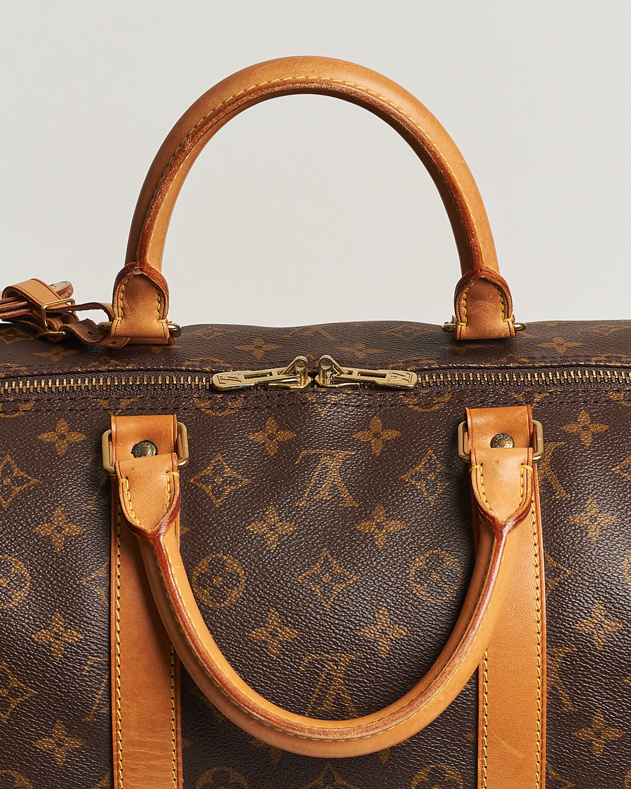 Homme | Louis Vuitton Pre-Owned Keepall Bandoulière 55 Monogram | Louis Vuitton Pre-Owned | Keepall Bandoulière 55 Monogram