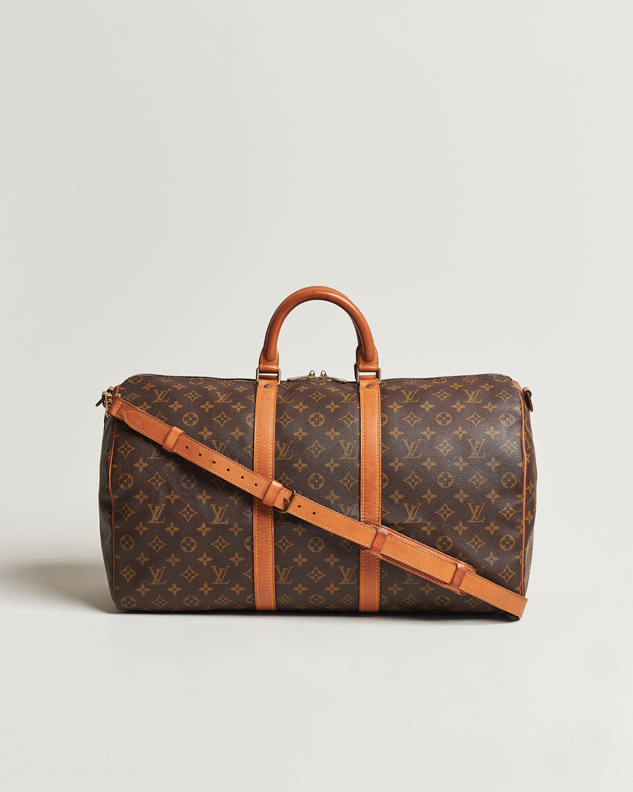 Homme | Louis Vuitton Pre-Owned Keepall Bandoulière 50 Monogram | Louis Vuitton Pre-Owned | Keepall Bandoulière 50 Monogram