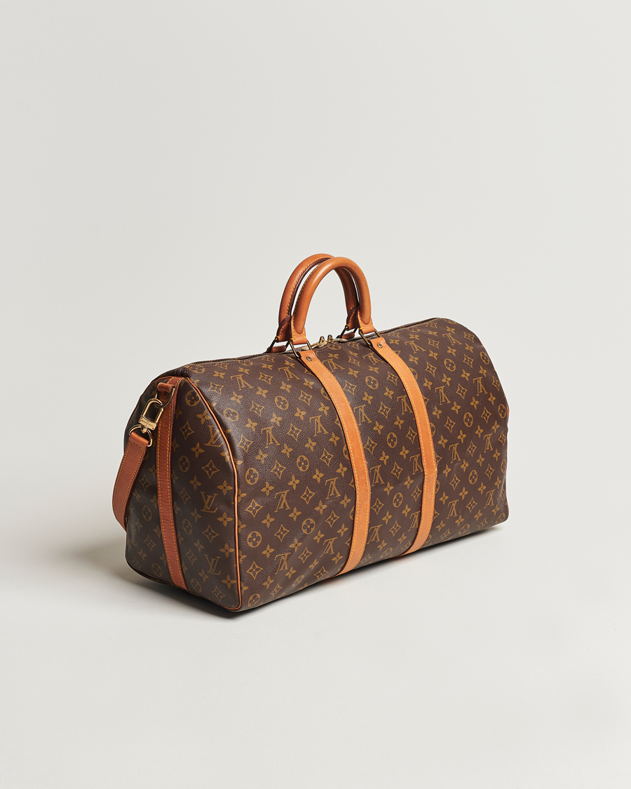 Homme | Louis Vuitton Pre-Owned Keepall Bandoulière 50 Monogram | Louis Vuitton Pre-Owned | Keepall Bandoulière 50 Monogram