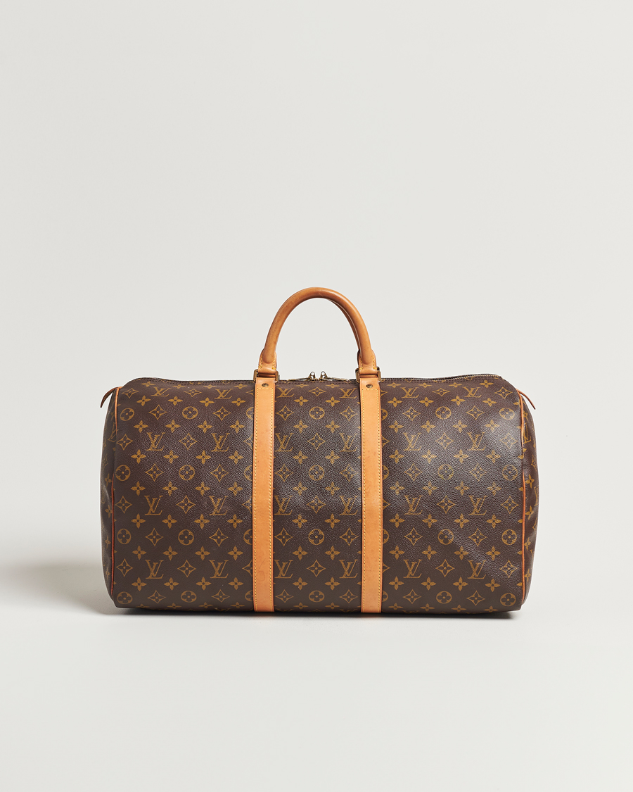 Homme | Louis Vuitton Pre-Owned Keepall 50 Bag Monogram | Louis Vuitton Pre-Owned | Keepall 50 Bag Monogram