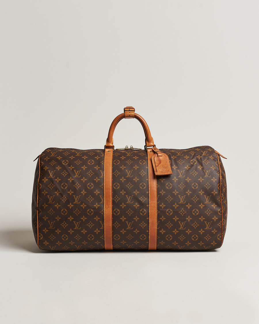 Homme | Louis Vuitton Pre-Owned Keepall 55 Bag Monogram | Louis Vuitton Pre-Owned | Keepall 55 Bag Monogram