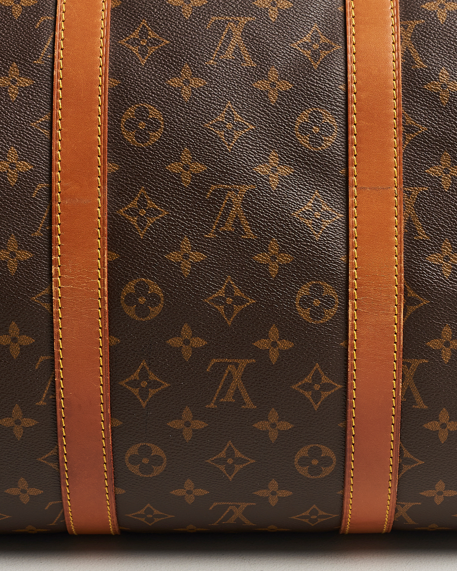 Homme | Louis Vuitton Pre-Owned Keepall 55 Bag Monogram | Louis Vuitton Pre-Owned | Keepall 55 Bag Monogram