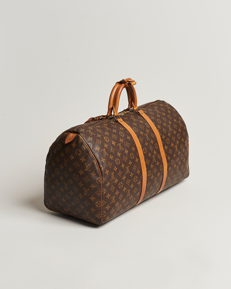 Homme | Louis Vuitton Pre-Owned Keepall 55 Bag Monogram | Louis Vuitton Pre-Owned | Keepall 55 Bag Monogram