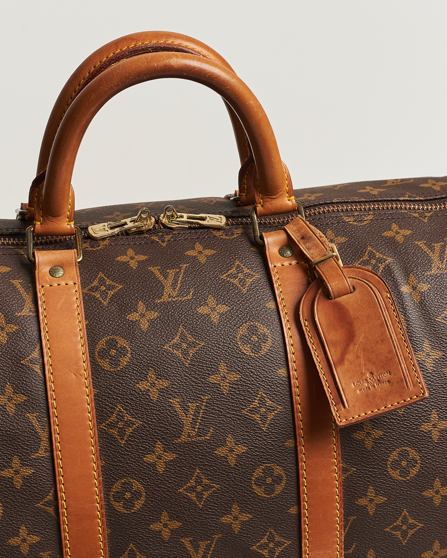 Homme | Louis Vuitton Pre-Owned Keepall 55 Bag Monogram | Louis Vuitton Pre-Owned | Keepall 55 Bag Monogram
