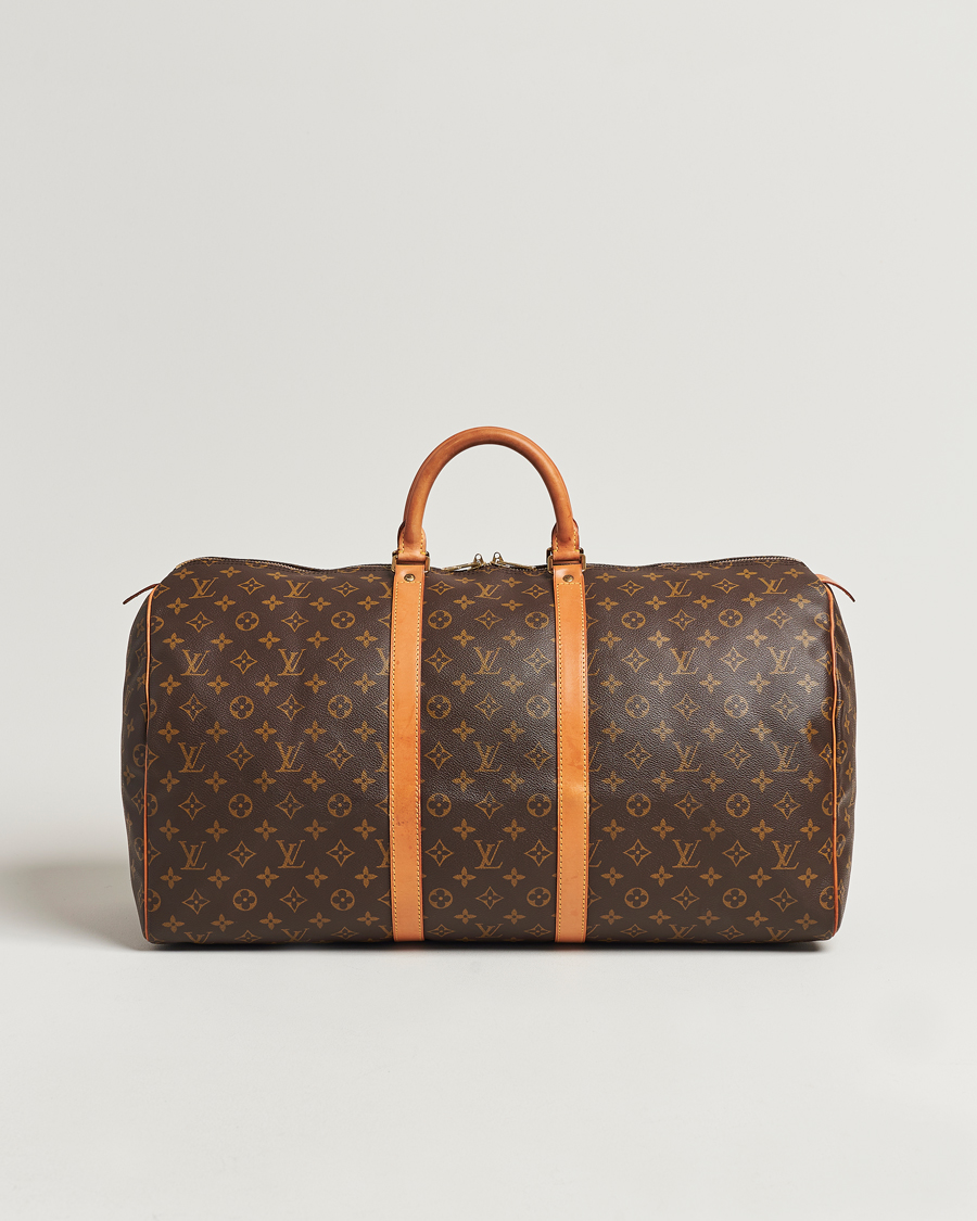 Homme | Louis Vuitton Pre-Owned Keepall 55 Bag Monogram | Louis Vuitton Pre-Owned | Keepall 55 Bag Monogram