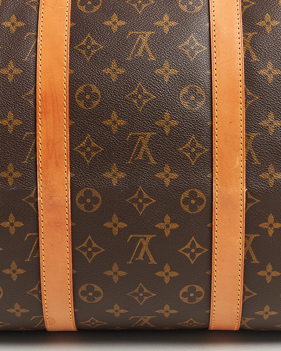 Homme | Louis Vuitton Pre-Owned Keepall 55 Bag Monogram | Louis Vuitton Pre-Owned | Keepall 55 Bag Monogram