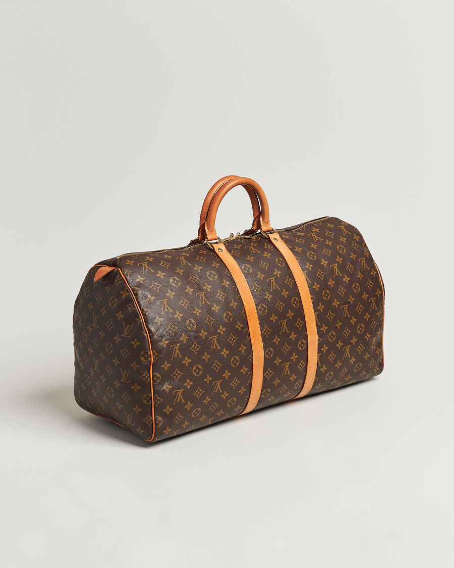 Homme | Louis Vuitton Pre-Owned Keepall 55 Bag Monogram | Louis Vuitton Pre-Owned | Keepall 55 Bag Monogram