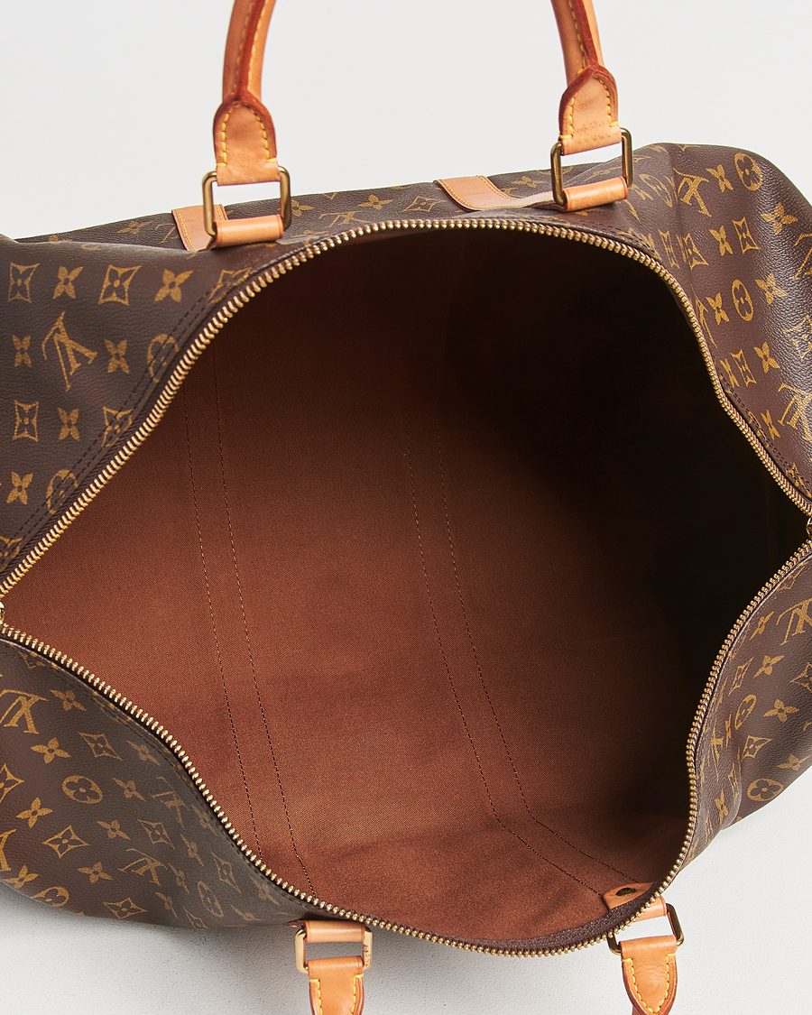 Homme | Louis Vuitton Pre-Owned Keepall 55 Bag Monogram | Louis Vuitton Pre-Owned | Keepall 55 Bag Monogram