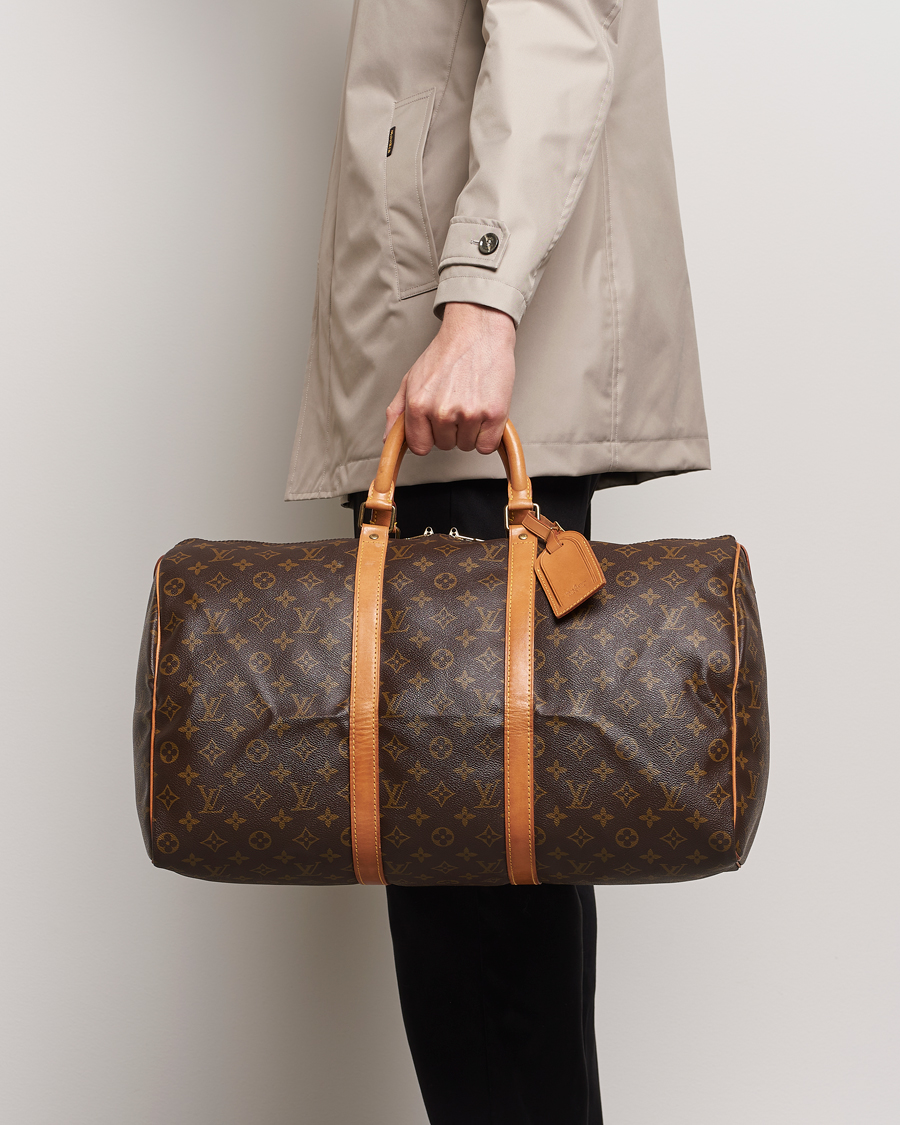 Homme | Pre-owned Accessoires | Louis Vuitton Pre-Owned | Keepall 50 Bag Monogram 