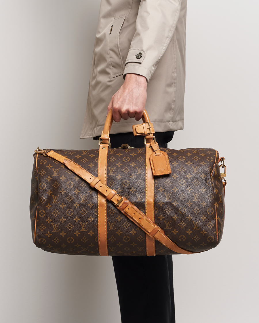 Homme | Louis Vuitton Pre-Owned Keepall Bandoulière 50 Monogram | Louis Vuitton Pre-Owned | Keepall Bandoulière 50 Monogram