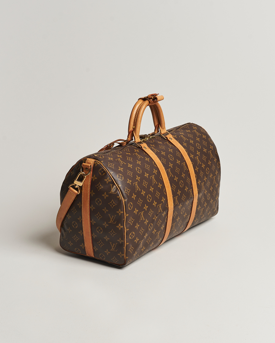 Homme | Louis Vuitton Pre-Owned Keepall Bandoulière 50 Monogram | Louis Vuitton Pre-Owned | Keepall Bandoulière 50 Monogram