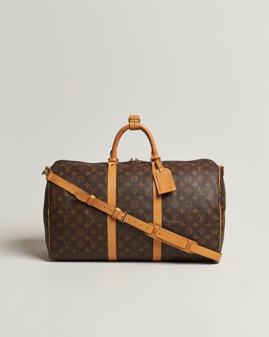 Homme | Louis Vuitton Pre-Owned Keepall Bandoulière 50 Bag Monogram | Louis Vuitton Pre-Owned | Keepall Bandoulière 50 Bag Monogram