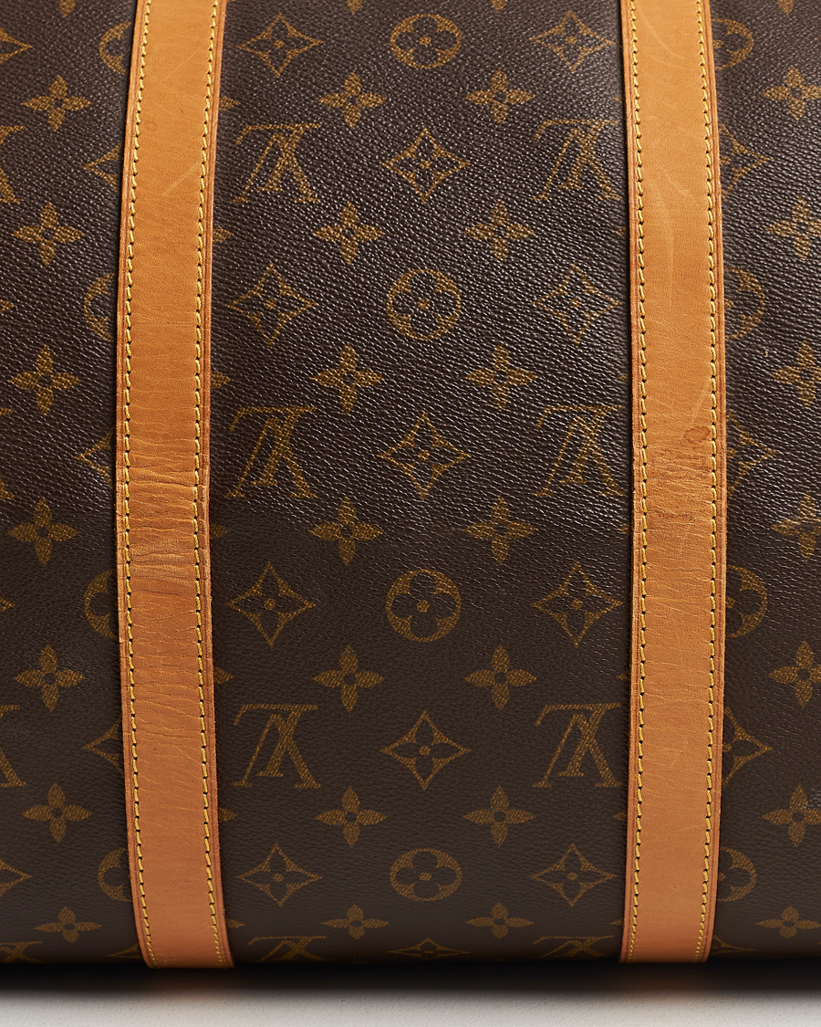 Homme | Louis Vuitton Pre-Owned Keepall Bandoulière 50 Bag Monogram | Louis Vuitton Pre-Owned | Keepall Bandoulière 50 Bag Monogram
