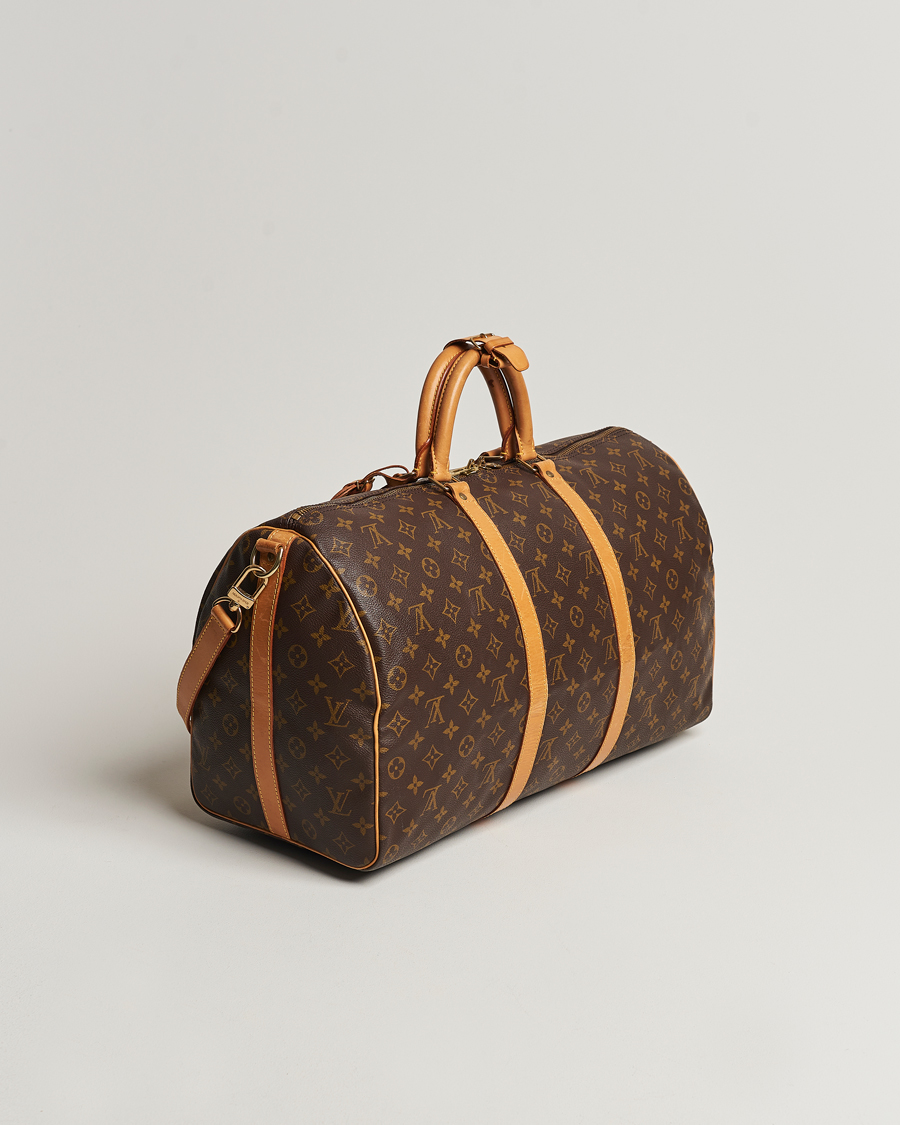 Homme | Louis Vuitton Pre-Owned Keepall Bandoulière 50 Bag Monogram | Louis Vuitton Pre-Owned | Keepall Bandoulière 50 Bag Monogram