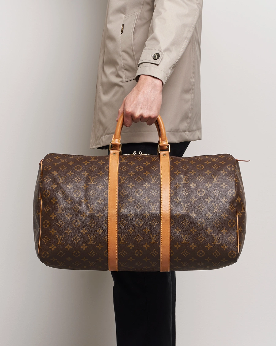 Homme | Pre-Owned & Vintage Bags | Louis Vuitton Pre-Owned | Keepall 50 Bag Monogram 