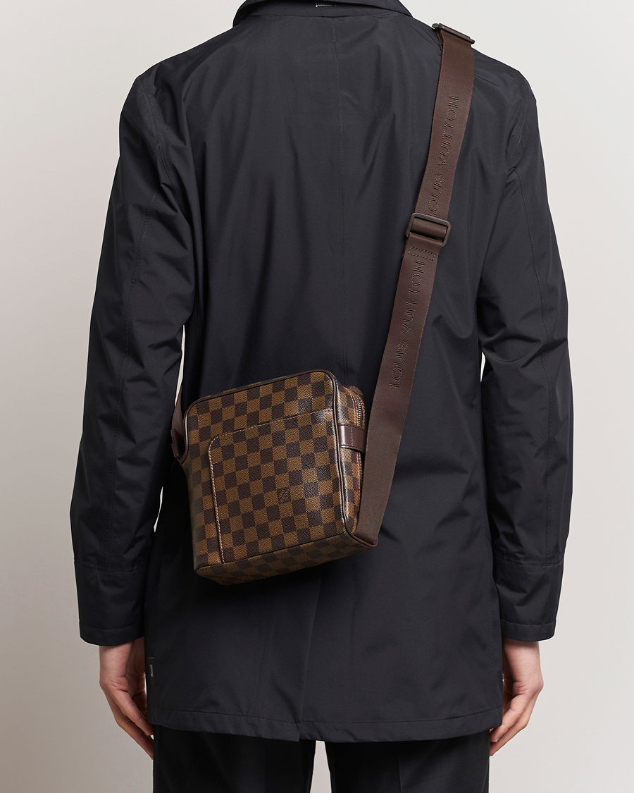 Homme | Pre-owned Accessoires | Louis Vuitton Pre-Owned | Olaf Shoulder Bag Damier Ebene 