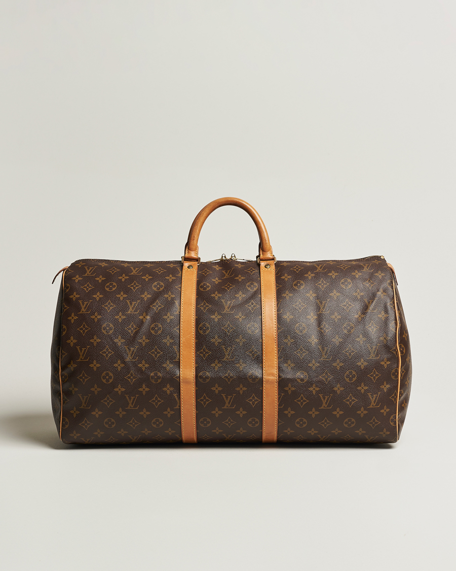 Homme | Louis Vuitton Pre-Owned Keepall 55 Bag Monogram | Louis Vuitton Pre-Owned | Keepall 55 Bag Monogram