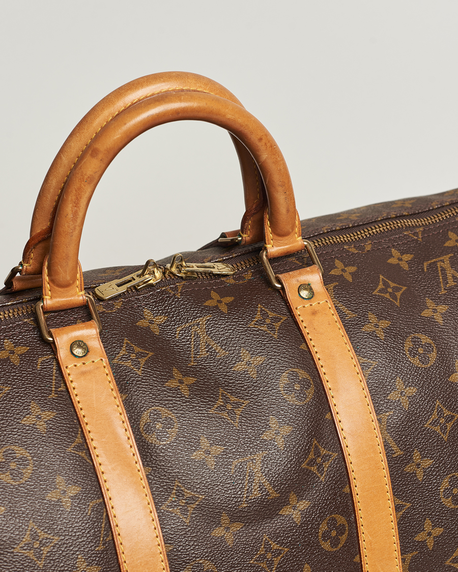 Homme | Louis Vuitton Pre-Owned Keepall 55 Bag Monogram | Louis Vuitton Pre-Owned | Keepall 55 Bag Monogram