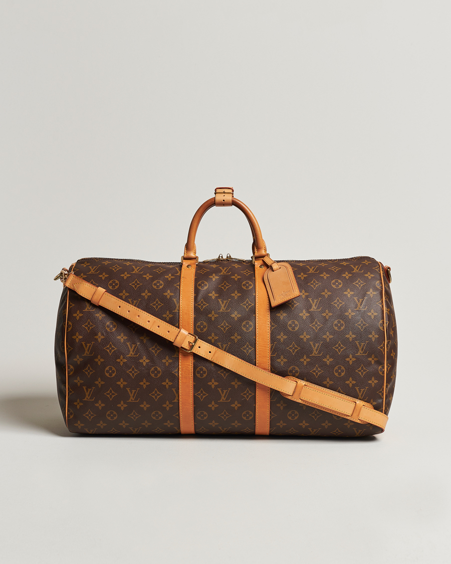 Homme | Louis Vuitton Pre-Owned Keepall Bandoulière 55 Monogram | Louis Vuitton Pre-Owned | Keepall Bandoulière 55 Monogram