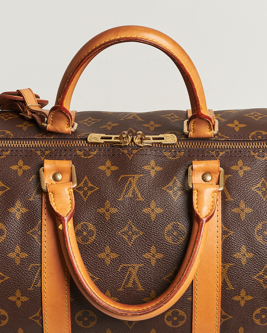 Homme | Louis Vuitton Pre-Owned Keepall Bandoulière 55 Monogram | Louis Vuitton Pre-Owned | Keepall Bandoulière 55 Monogram