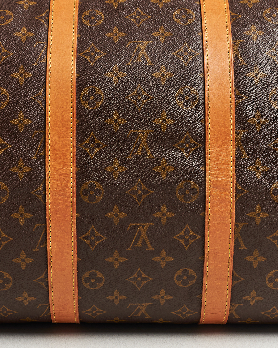 Homme | Louis Vuitton Pre-Owned Keepall Bandoulière 55 Monogram | Louis Vuitton Pre-Owned | Keepall Bandoulière 55 Monogram