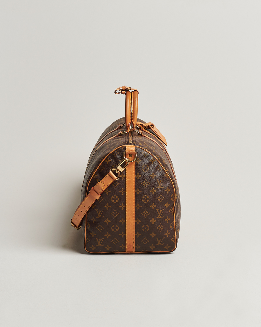 Homme | Louis Vuitton Pre-Owned Keepall Bandoulière 55 Monogram | Louis Vuitton Pre-Owned | Keepall Bandoulière 55 Monogram
