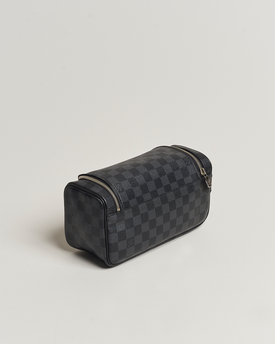Homme | Pre-Owned & Vintage Bags | Louis Vuitton Pre-Owned | Toiletry Bag Damier Graphite