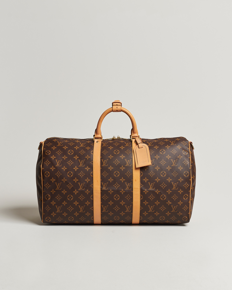 Homme | Louis Vuitton Pre-Owned Keepall Bandoulière 50 Bag Monogram | Louis Vuitton Pre-Owned | Keepall Bandoulière 50 Bag Monogram