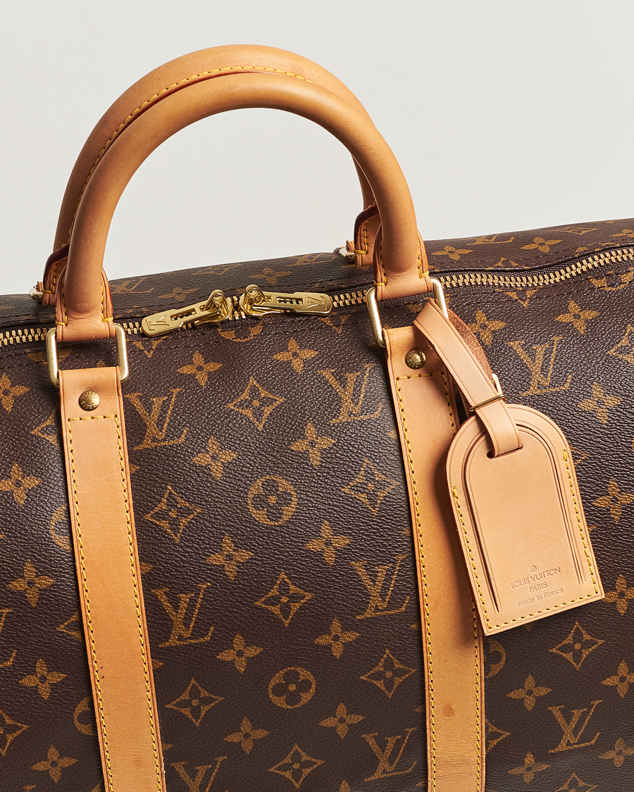 Homme | Louis Vuitton Pre-Owned Keepall Bandoulière 50 Bag Monogram | Louis Vuitton Pre-Owned | Keepall Bandoulière 50 Bag Monogram