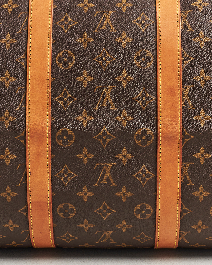 Homme | Louis Vuitton Pre-Owned Keepall Bandoulière 55 Monogram | Louis Vuitton Pre-Owned | Keepall Bandoulière 55 Monogram