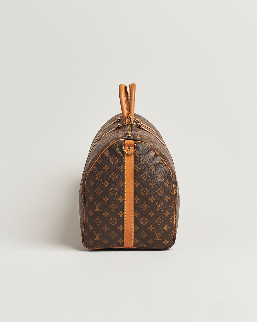Homme | Louis Vuitton Pre-Owned Keepall Bandoulière 55 Monogram | Louis Vuitton Pre-Owned | Keepall Bandoulière 55 Monogram